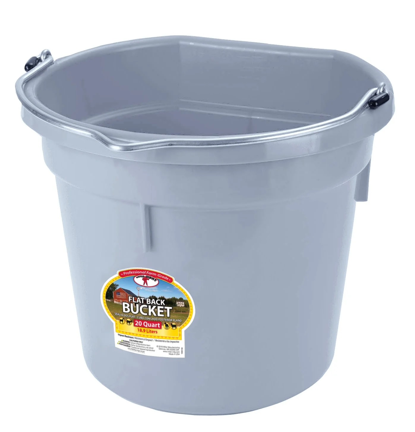 Flat Back Plastic Bucket - Image 41