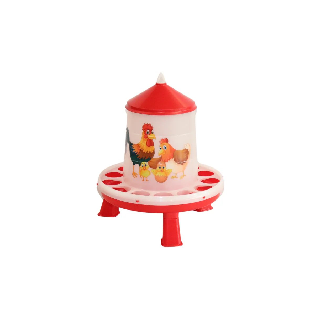 Illustrated Poultry Feeder with Legs - Image 8