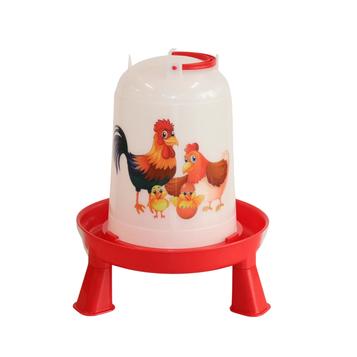 Illustrated Poultry Waterer with Legs - Image 8
